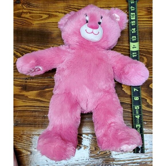 Build A Bear Disneyland Downtown Disney Minnie Mouse Plush Pink Bear Retired - Picture 2 of 11